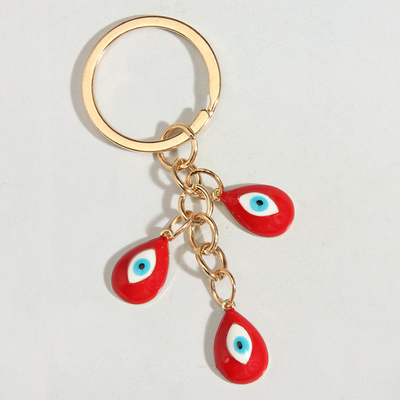 Wholesale Colorful Zinc Alloy Devil Eye Keychain